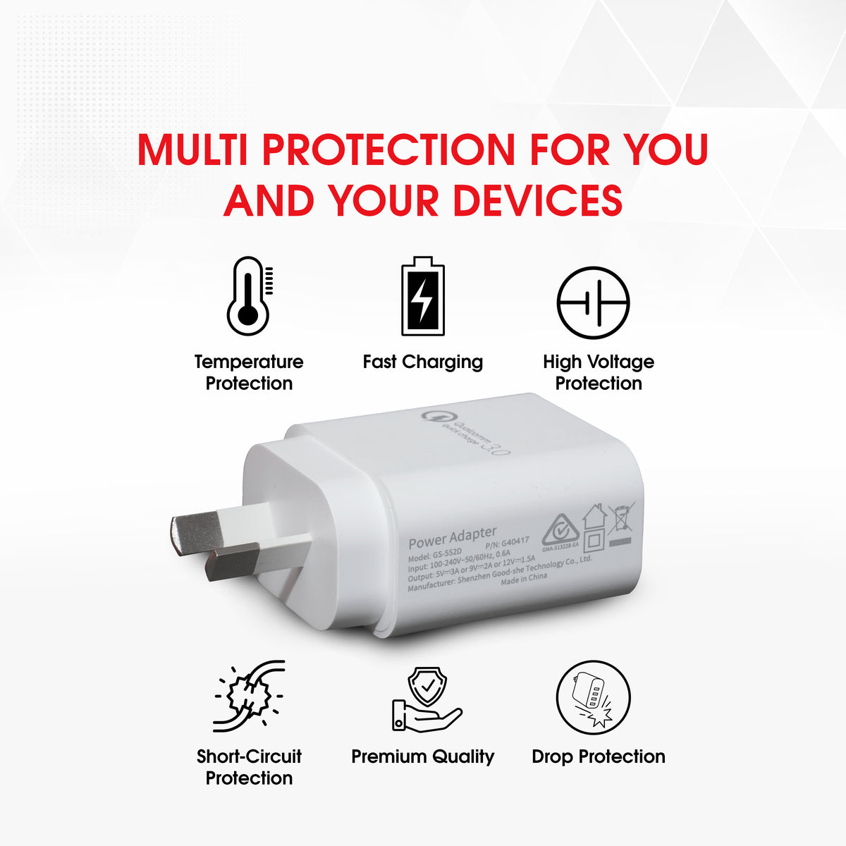 Ants & Apes 18W QC3.0 Charger