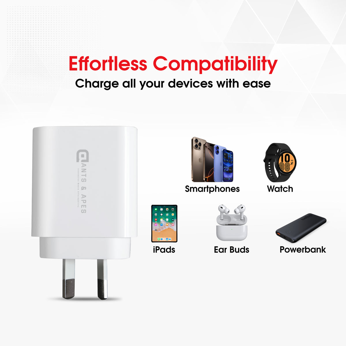 Ants & Apes 18W QC3.0 Charger