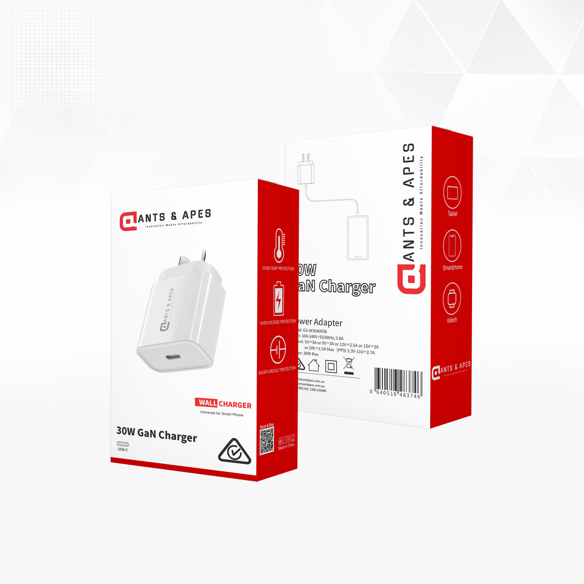 Ants & Apes 30W GaN Charger Adapter