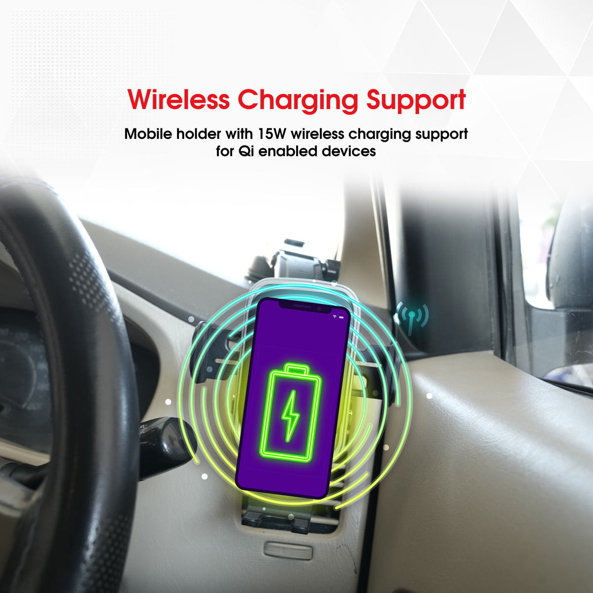 Ants & Apes DYNA-Grip 15w Qi Car Mount