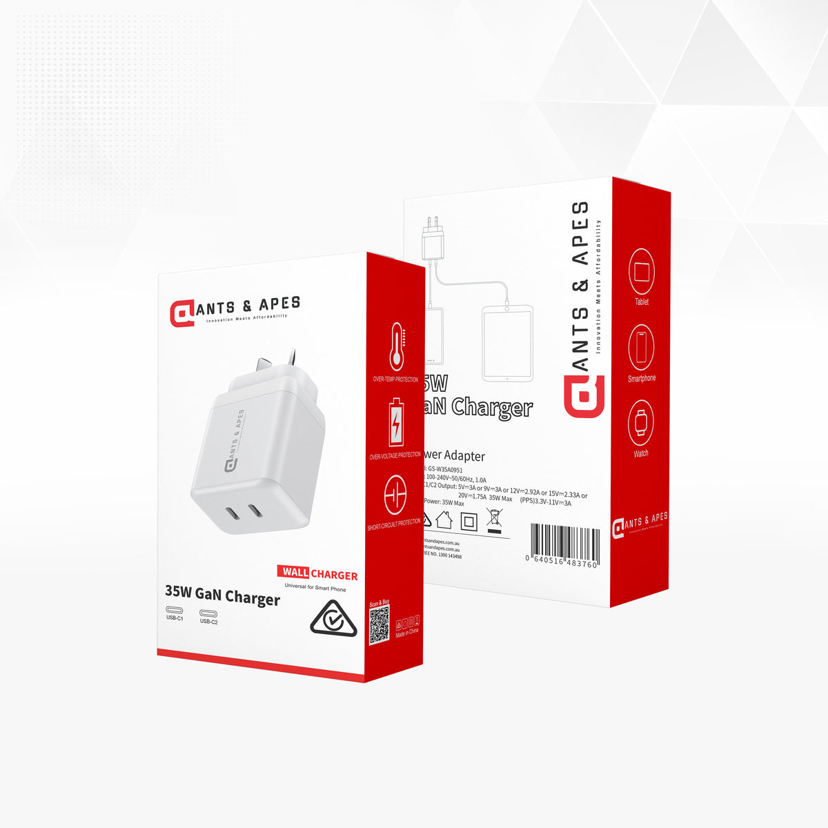Ants & Apes 35W GaN Charger Adapter